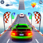 메가 램프 스턴트 자동차 경주-불가능한 트랙 게임 아이콘