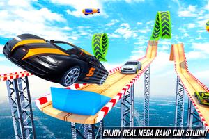 برنامه‌نما Mega Ramp Stunt Car Racing- Impossible Tracks Game عکس از صفحه