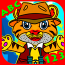 Tiger & Super Pig Explore -  Free games for kids APK