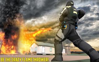 Flamme Lanceur Fusil Simulateur 3D Feu Brûler 2019 Affiche