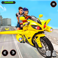 Real Flying Bike Taxi Simulator: Bike Driving Game