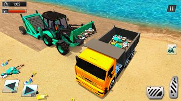 Beach Excavator Driving Simulator 2019 ポスター