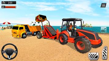 Beach Excavator Driving Simulator 2019 скриншот 2