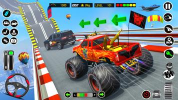 Ramp Car stunts Prado Car Game syot layar 1