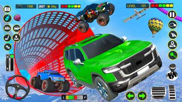 Ramp Car stunts Prado Car Game captura de pantalla 2