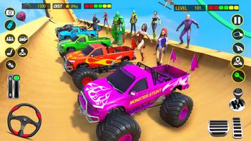 Ramp Car stunts Prado Car Game imagem de tela 3