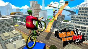 Mega Ramp BMX Bicycle Racing Impossible Stunts screenshot 2