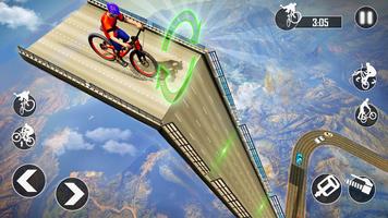 Mega Ramp BMX Bicycle Racing Impossible Stunts screenshot 1