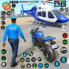 Permaina basikal moto polis AS ikon