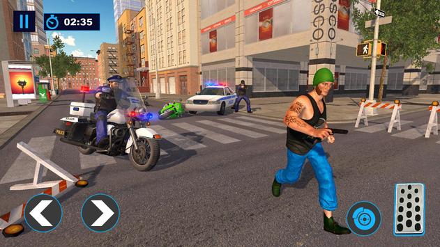 US Police Bike 2019 - Gangster Chase screenshot 15