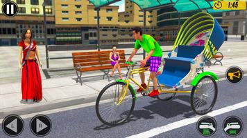 Bicycle Rickshaw Driving Games capture d'écran 2