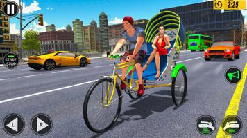 Bicycle Rickshaw Driving Games capture d'écran 3