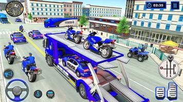 Police Vehicle Transport Games تصوير الشاشة 1