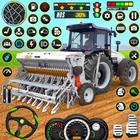 Big Tractor Farming Games icône