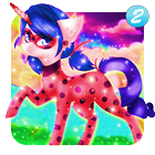 Ladybug Unicorn Jumping - game 2019 icône