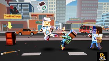 Blocky Fighting - Karate Games capture d'écran 2