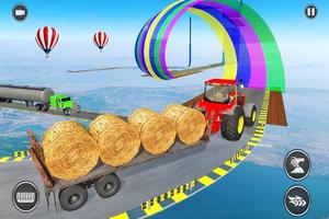 Tractor Game Stunt Racing تصوير الشاشة 1