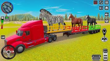 Wild Animal Truck Transporter الملصق