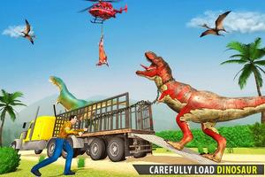 Wild Dino Truck Transport Game imagem de tela 1