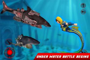 Mermaid Simulator: Robot Games 截图 2