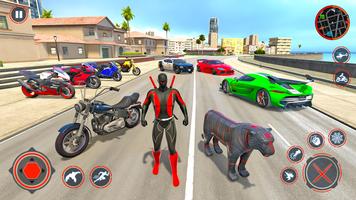 3 Schermata Panther Black Superhero Car 3d
