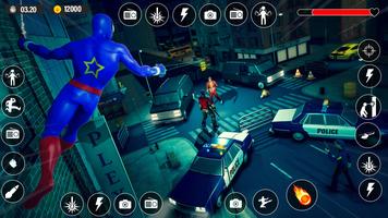Spider Rope Superhero Games 3D capture d'écran 2