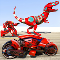 Dino Robot Bike Transform War Robot Dinosaur Games