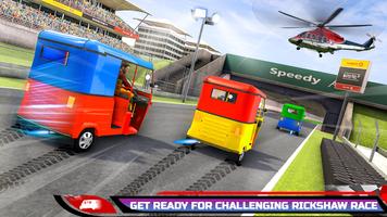 City rickshaw racing drive sim capture d'écran 3