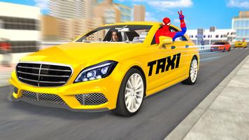 Superhero Car Games Taxi Games poster