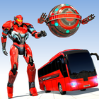 Redball Bus Robot Transformer War Multi Robot Jeux icône