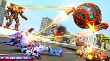 Red Ball Bus Robot Games: Roboter transform spiele Plakat