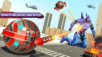 Red Ball Bus Robot Games: Roboter transform spiele Screenshot 1
