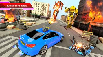 jogos de carros zebra robô 3d imagem de tela 1