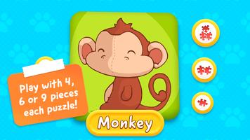 Animal Puzzle - Game for toddlers and children تصوير الشاشة 1