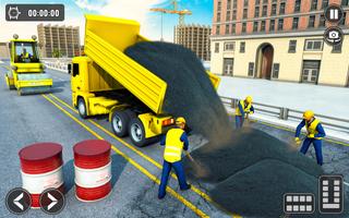 Snow Excavator Road Truck Game screenshot 1