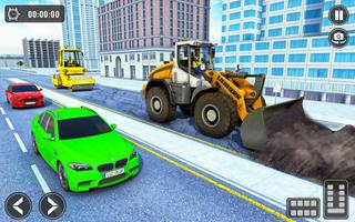 Snow Excavator Road Truck Game screenshot 3