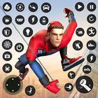 flying Spider hero Kampf Spiel Zeichen