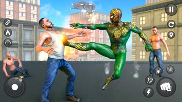 flying Spider hero Kampf Spiel Plakat