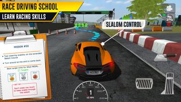 Race Driving License Test Affiche