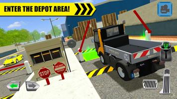 Truck Driver: Depot Parking Si الملصق