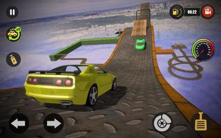 Mega Tracks Stunt Impossible Car Drive 3D اسکرین شاٹ 3