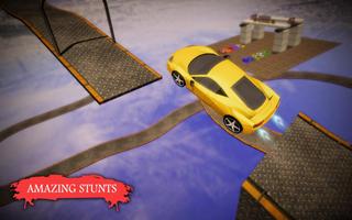 Mega Tracks Stunt Impossible Car Drive 3D پوسٹر