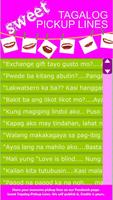 Poster Sweet Tagalog Pickup Lines