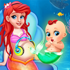 Mermaid Mom & Baby Care Game icon