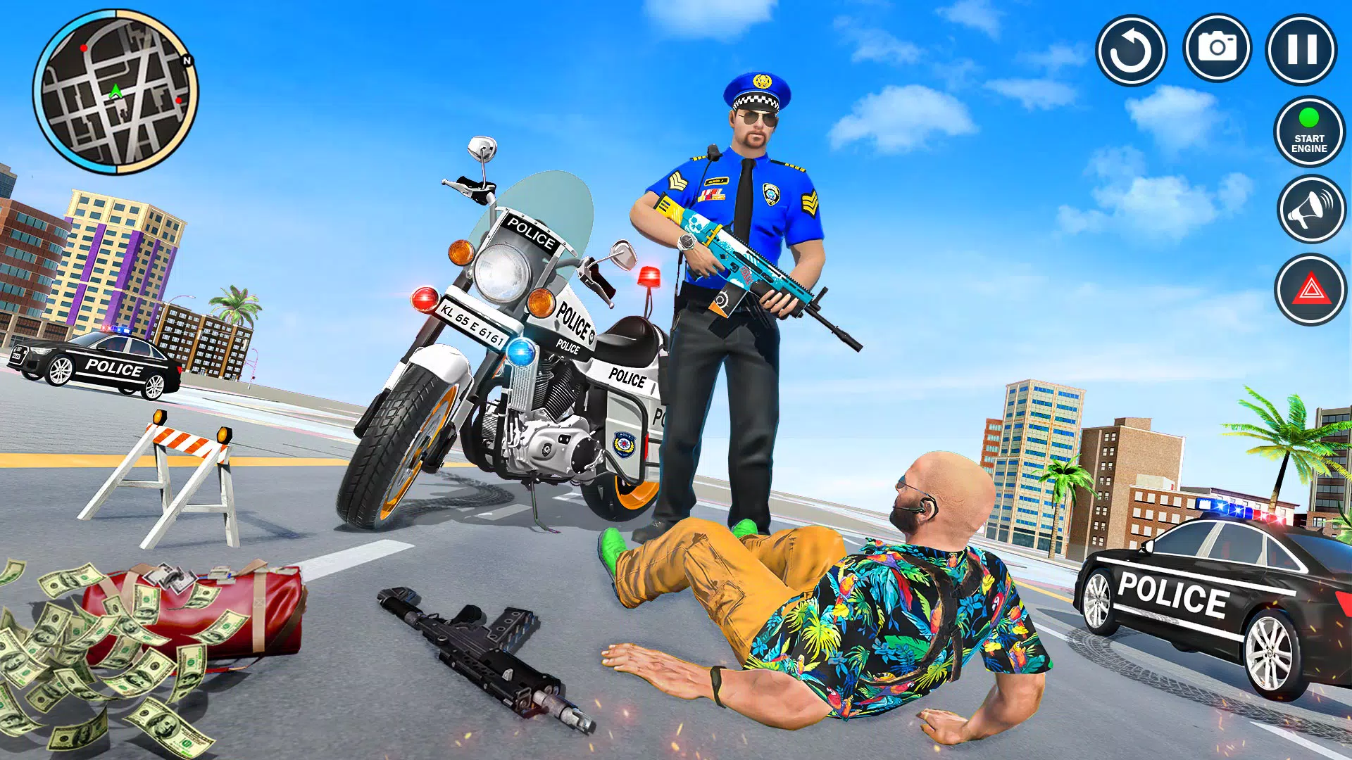 polícia moto perseguição de bicicleta - jogos - Download do APK para  Android