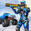 Monster Truck Demolition Robot Hero Shooting Game APK