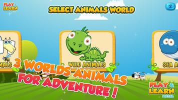 Animais Quebra-Cabeças Cartaz