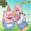 Trois Petits Cochons - Jeux Puzzle Brain