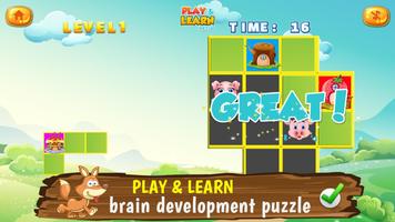 Trois Petits Cochons - Jeux Puzzle Brain capture d'écran 1