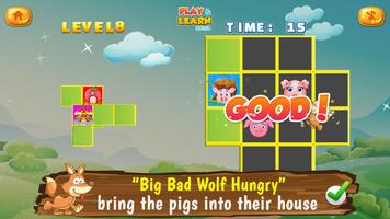 Trois Petits Cochons - Jeux Puzzle Brain capture d'écran 3